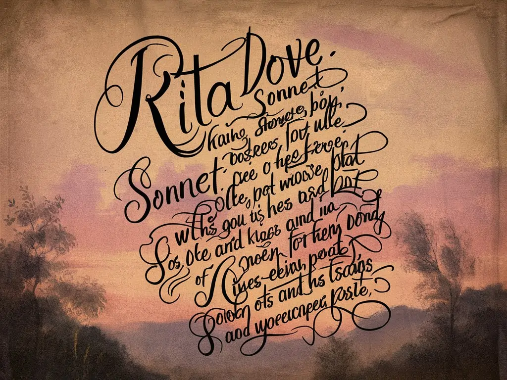 which quotation from the poem "sonnet in primary colors” by rita dove includes an allusion?
