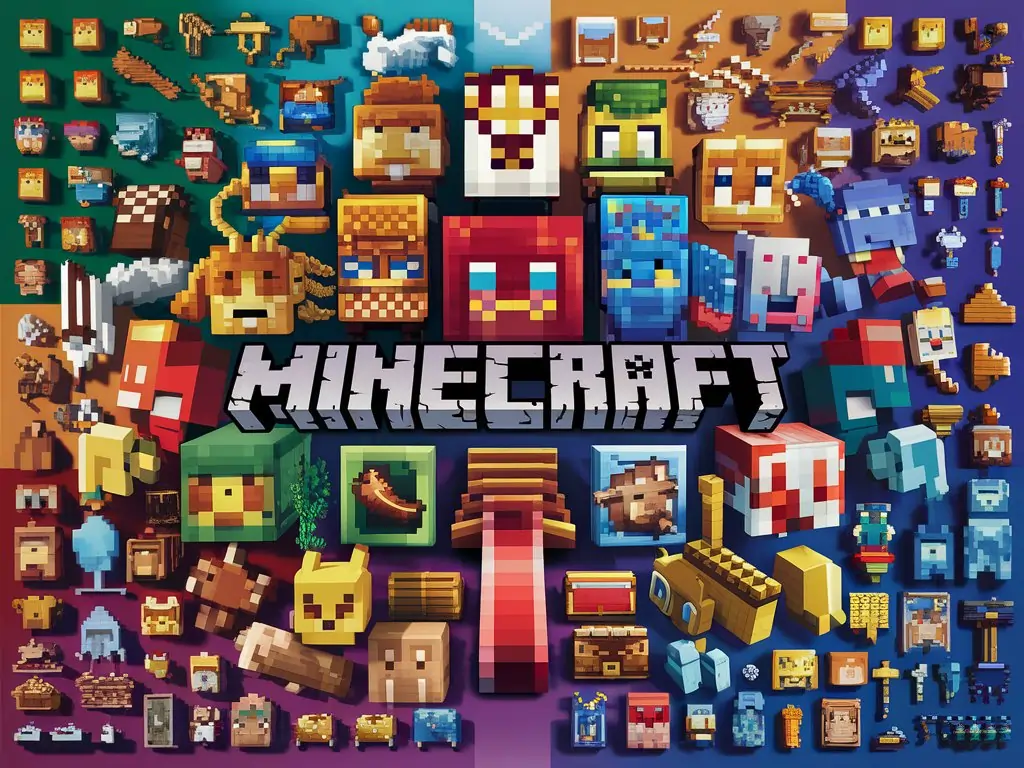 minecraft (2009) game icons banners