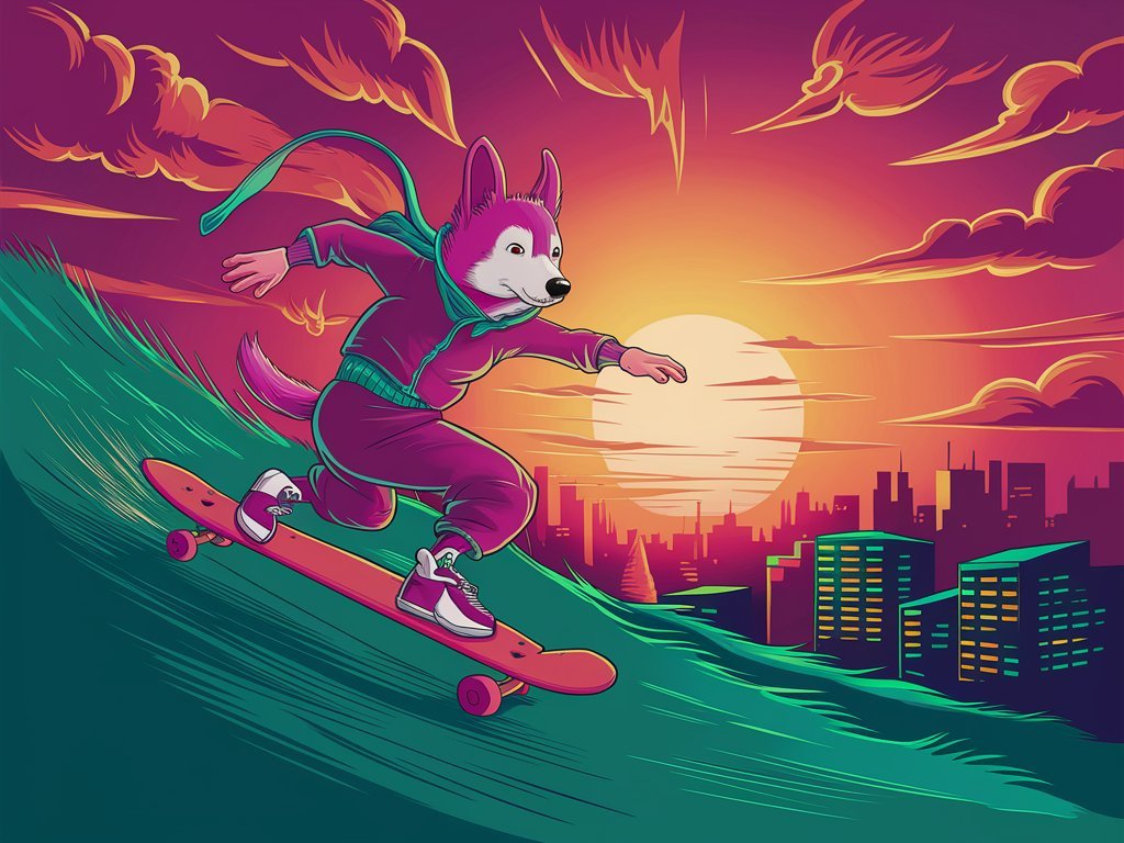 Tanuki Sunset: A Cool Longboard-Skating Adventure